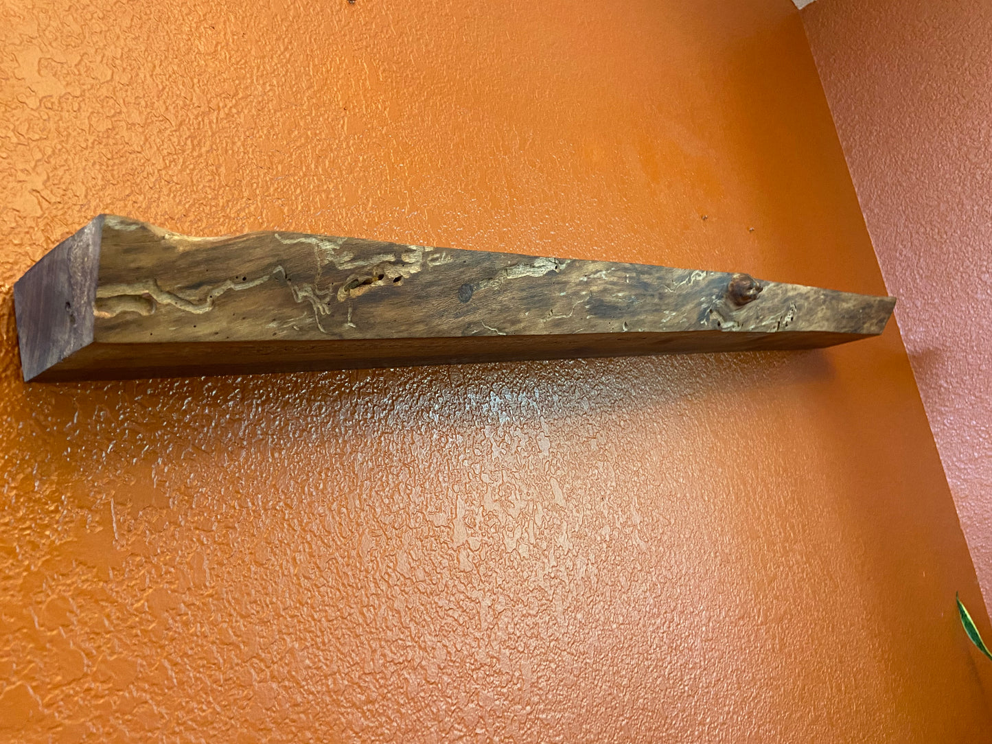 Live Edge Floating Shelf | Black Walnut | Heavy Duty | Kitchen, Bathroom, Bedroom, Office Shelves | Hardware Included