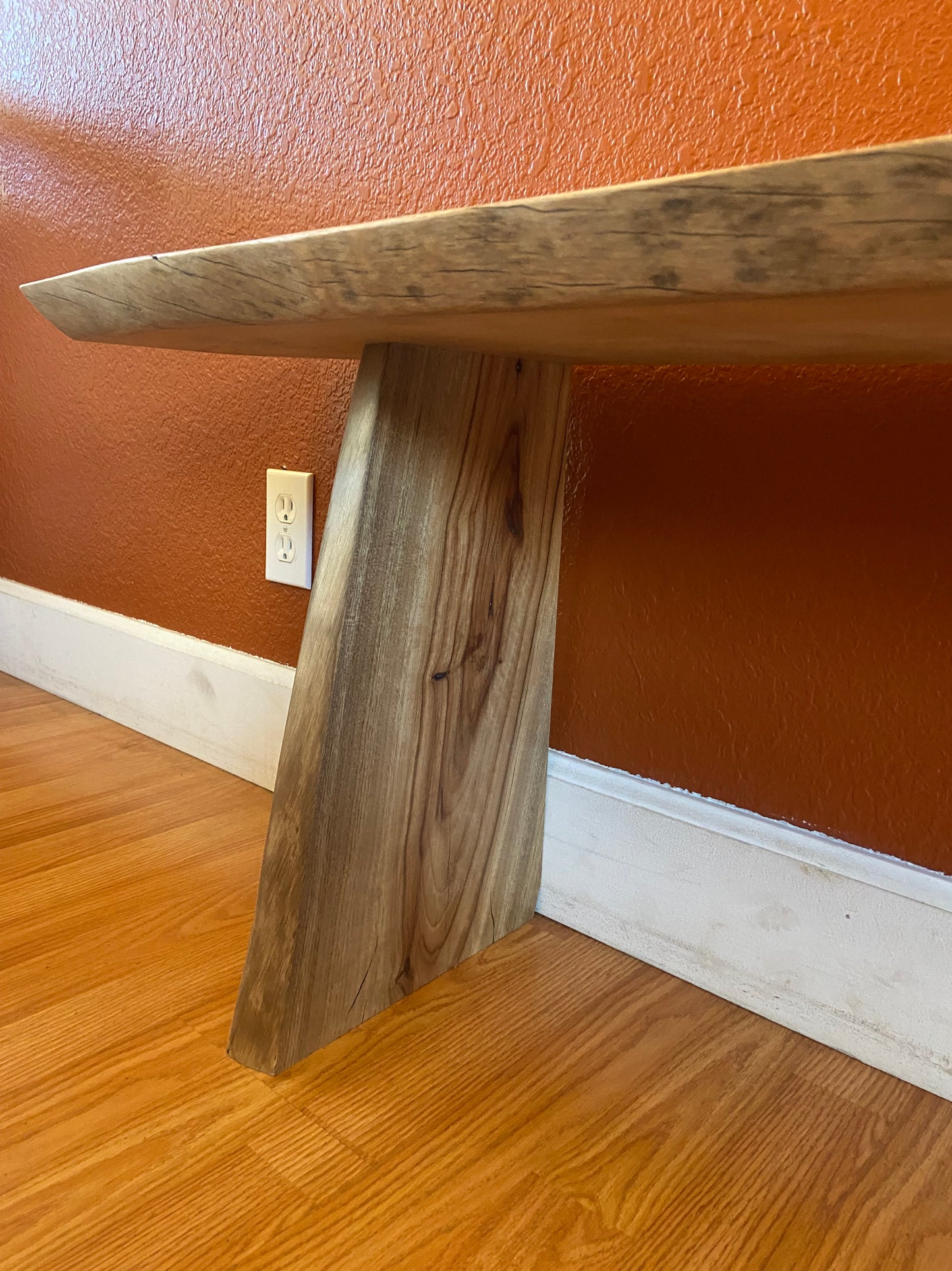 Rare Camphor Waterfall | Live Edge Accent | Entryway, Hall, Foyer, Bedroom, Office Furniture | One of a Kind |