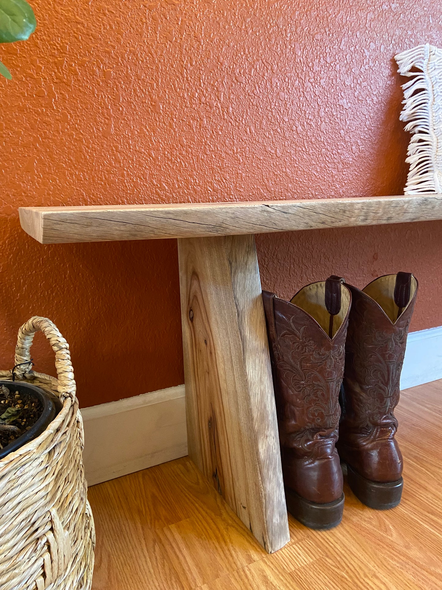 Rare Camphor Waterfall | Live Edge Accent | Entryway, Hall, Foyer, Bedroom, Office Furniture | One of a Kind |