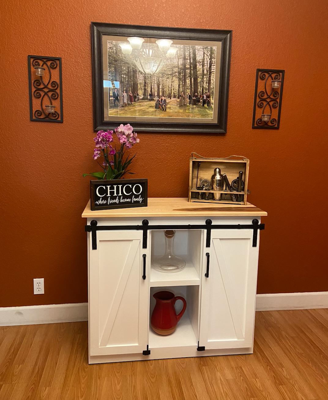 angled_view_painted_cabinet_with_barn_doors_closed