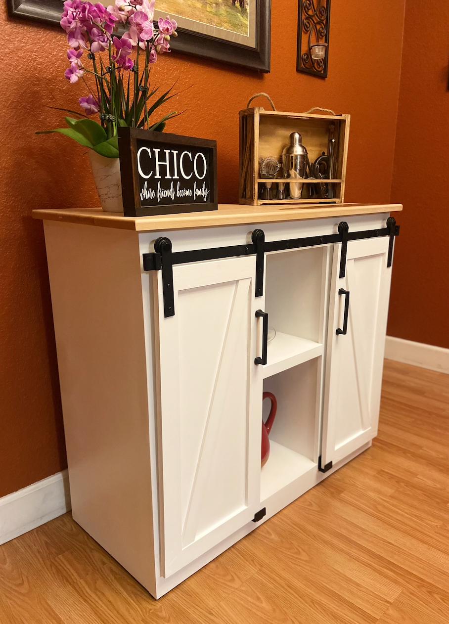 side_view_of_white_painted_storage_cabinet