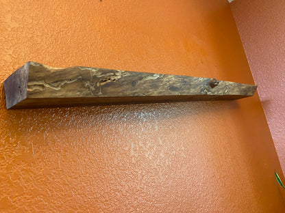 Live Edge Floating Shelf | Black Walnut | Heavy Duty | Kitchen, Bathroom, Bedroom, Office Shelves | Hardware Included