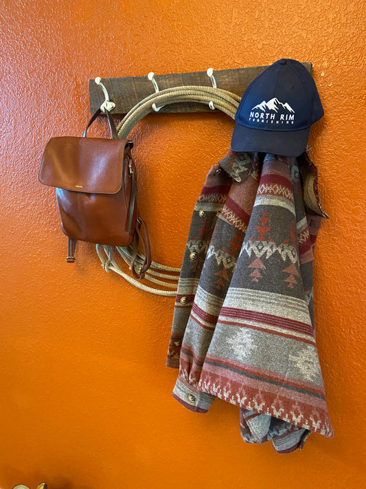Reclaimed Lumber | Coat, Towel, Blanket Wall Hanging | Mudroom to Living Room Décor | White Cast Iron Hardware | Hangers Included