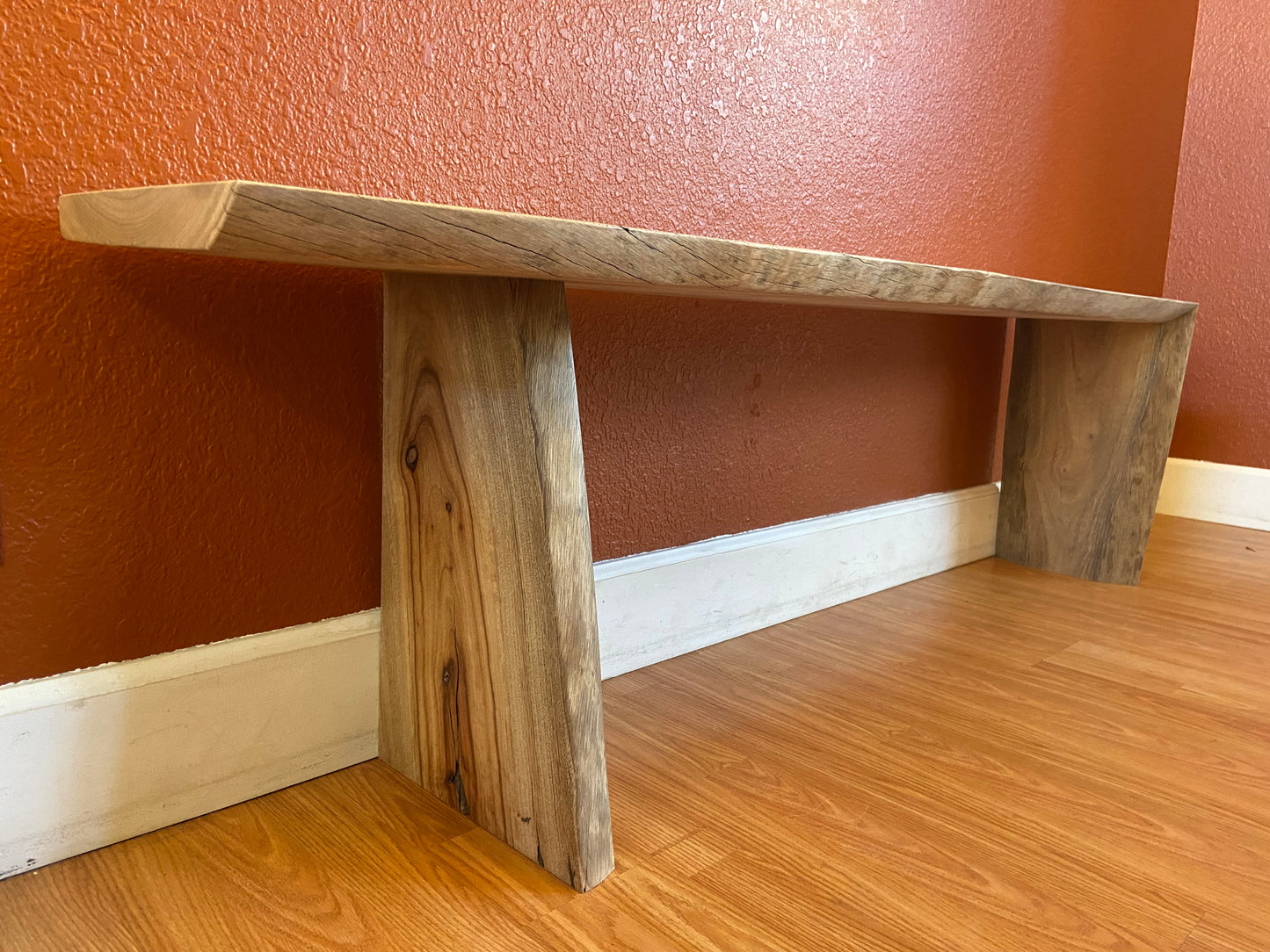 Rare Camphor Waterfall | Live Edge Accent | Entryway, Hall, Foyer, Bedroom, Office Furniture | One of a Kind |