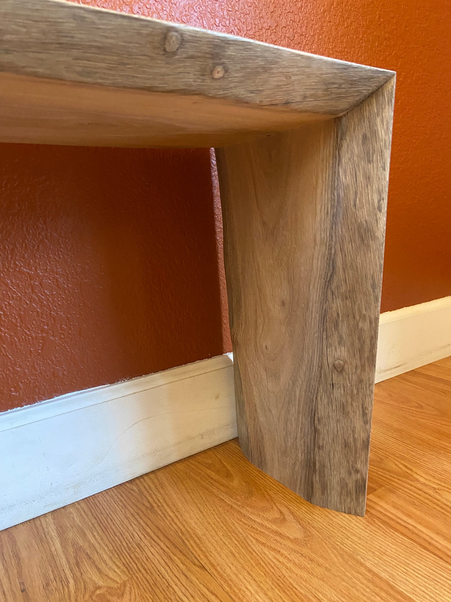 Rare Camphor Waterfall | Live Edge Accent | Entryway, Hall, Foyer, Bedroom, Office Furniture | One of a Kind |