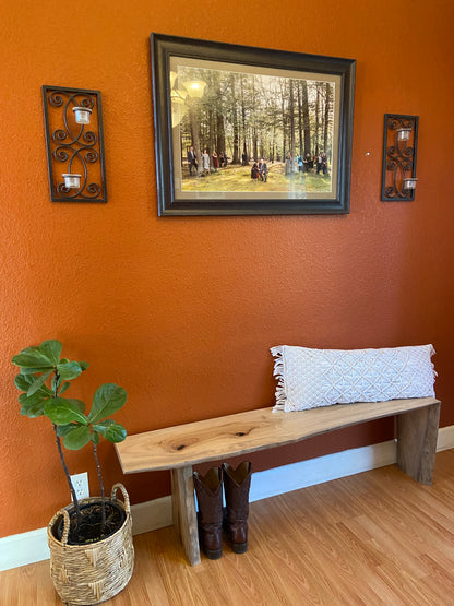 Rare Camphor Waterfall | Live Edge Accent | Entryway, Hall, Foyer, Bedroom, Office Furniture | One of a Kind |