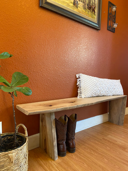Rare Camphor Waterfall | Live Edge Accent | Entryway, Hall, Foyer, Bedroom, Office Furniture | One of a Kind |