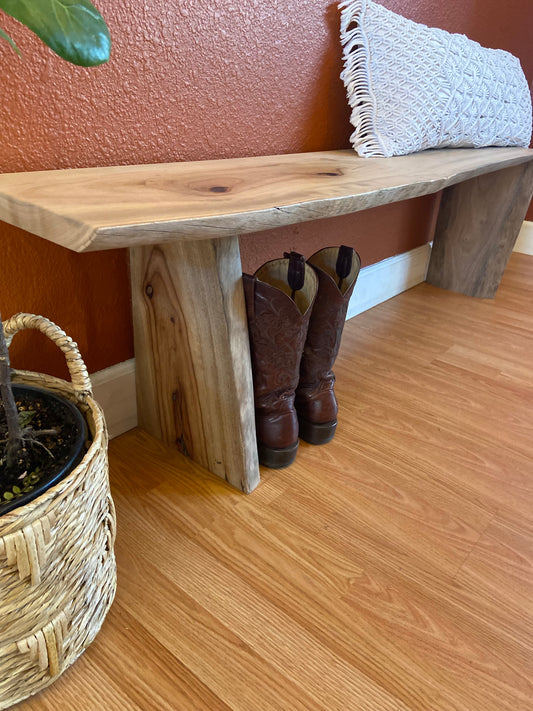Rare Camphor Waterfall | Live Edge Accent | Entryway, Hall, Foyer, Bedroom, Office Furniture | One of a Kind |