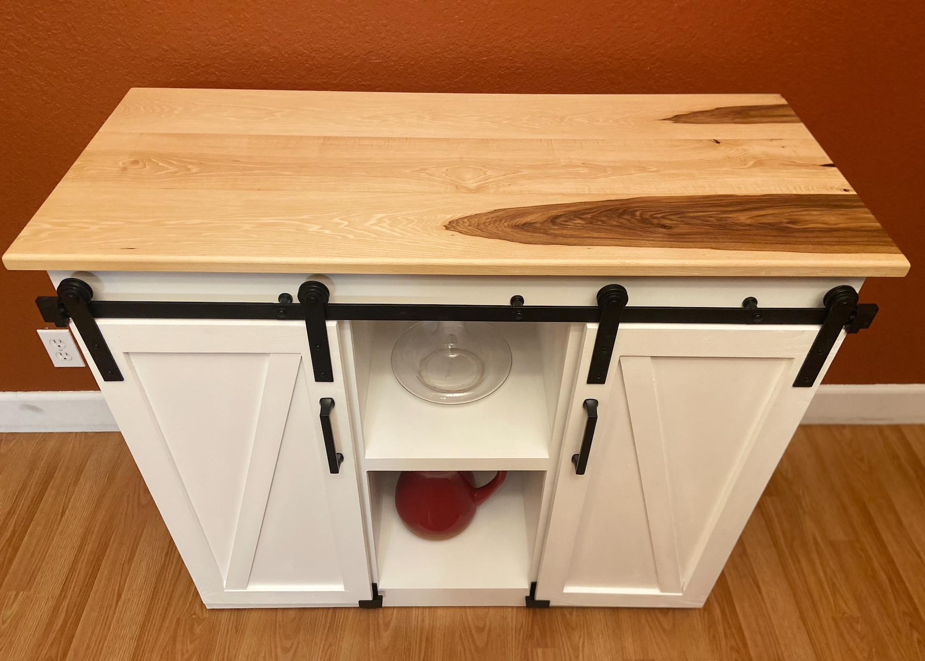 top_view_painted_cabinet_with_barn_doors_closed